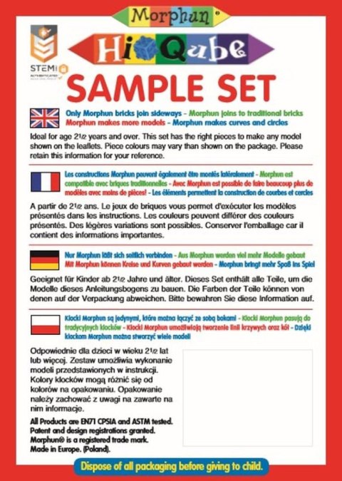Morphun Hi-Qube 4 Pojazdy - Klocki konstrukcyjne