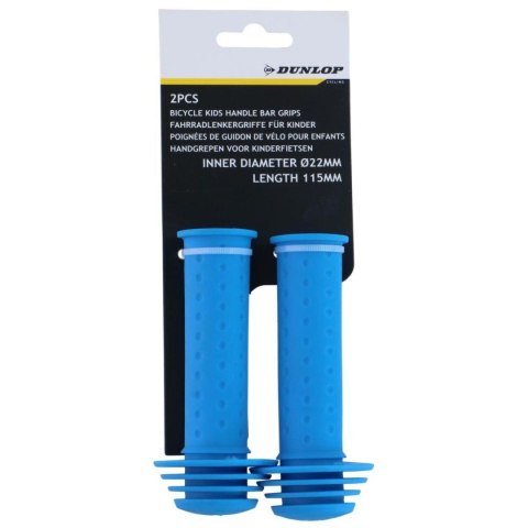 CHWYTY RĄCZKI GRIPY DO KIEROWNICY 115MM DUNLOP NIEBIESKI