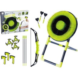 ZESTAW GIER 4W1 DART ŁUK SIEKIERKA SHURIKEN