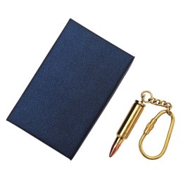 Brelok do Kluczy Nabój Pocisk w Eleganckim Pudełku - Militarny Upominek - KRT18A