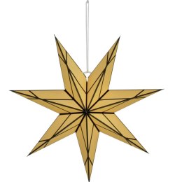 DEKORACJA PAPIEROWA GWIAZDA 50CM 7 RAMION KREMOWA