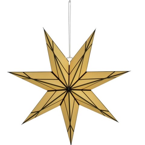 DEKORACJA PAPIEROWA GWIAZDA 50CM 7 RAMION KREMOWA