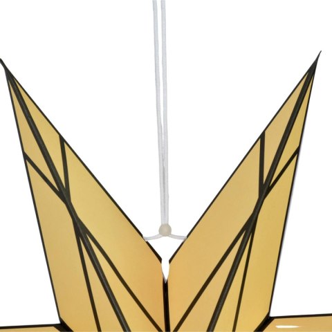 DEKORACJA PAPIEROWA GWIAZDA 50CM 7 RAMION KREMOWA