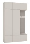 Garderoba HAGA III 2Sz1W KASZMIR BEŻ 2x Szafa + Wieszak