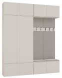 Garderoba HAGA IV 2Sz2W KASZMIR BEŻ 2x Szafa + 2x Wieszak