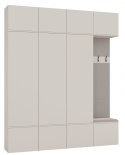 Garderoba HAGA IV 3Sz1W KASZMIR BEŻ 3x Szafa + Wieszak