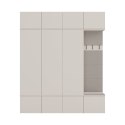 Garderoba HAGA IV 3Sz1W KASZMIR BEŻ 3x Szafa + Wieszak