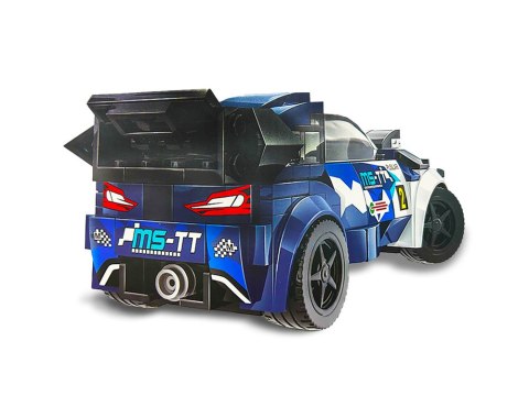 Klocki techniczne Sportowe auto GRANATOWE 164-elementy + naklejki ZA5745