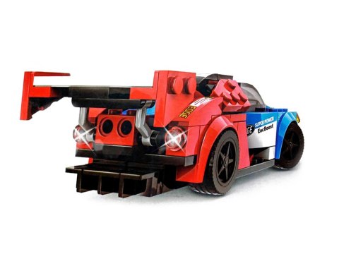 Klocki techniczne Sportowe auto NIEBIESKO-CZERWONE 138-elementów ZA5744