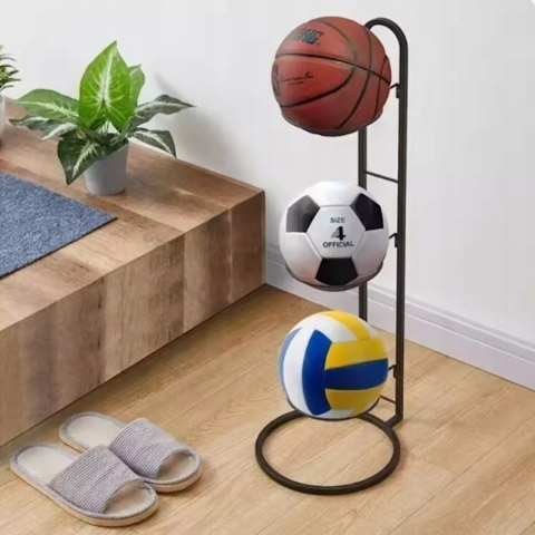 Pionowy stojak na 3 piłki organizer metalowy stojący 254