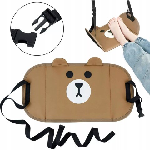 Podnóżek podróżny samochodowy dla dzieci regulacja uniwersalny