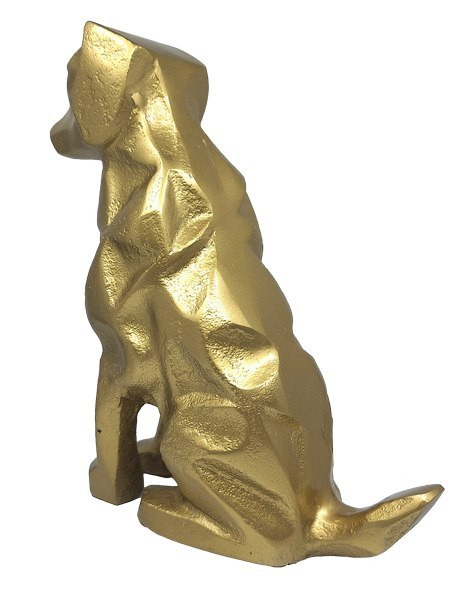 Złota Figurka Dekoracyjna Pies - DOG2