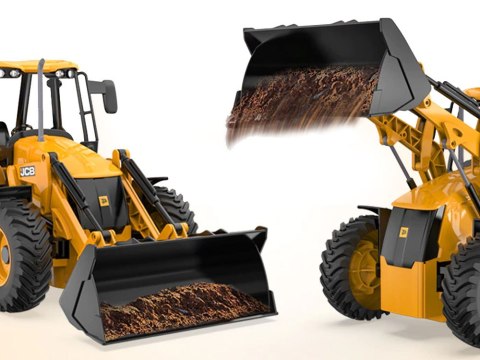 Duży Traktor Spychacz Koparka JCB zdalnie sterowana na pilota 1:20 RC0578