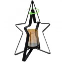 ŚWIECZNIK METALOWY 31,5CM GWIAZDA MICA
