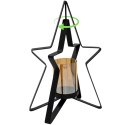 ŚWIECZNIK METALOWY 31,5CM GWIAZDA MICA