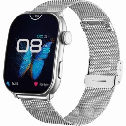 Smartwatch Damski GRAVITY GT28-9 Pasek + Bransoleta Czarno Srebrny
