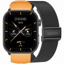 Smartwatch Męski GRAVITY GT28-2 Pasek + Bransoleta Pomarańczowo Czarny