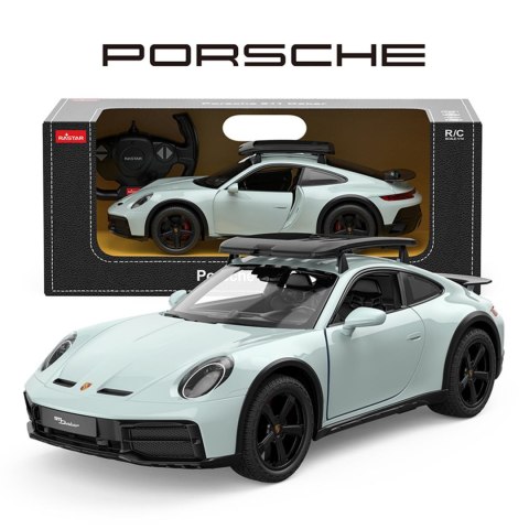 Autko R/C 1:14 Porsche 911 Dakar Miętowy RASTAR