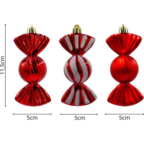 BOMBKA FORMÓWKA PLASTIKOWA BEZPIECZNA CUKIERKI 6SZT MICA