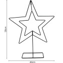 GWIAZDA DEKORACYJNA 50CM CZARNA MICA