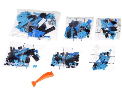 Klocki techniczne Retro auto NIEBIESKI KABRIOLET złote felgi 417-ele ZA5788