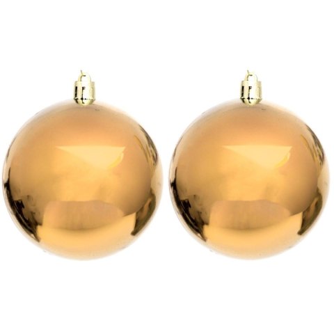 BOMBKA DEKORACYJNA PLASTIKOWA BEZPIECZNA 12SZT 60MM ZŁOTY