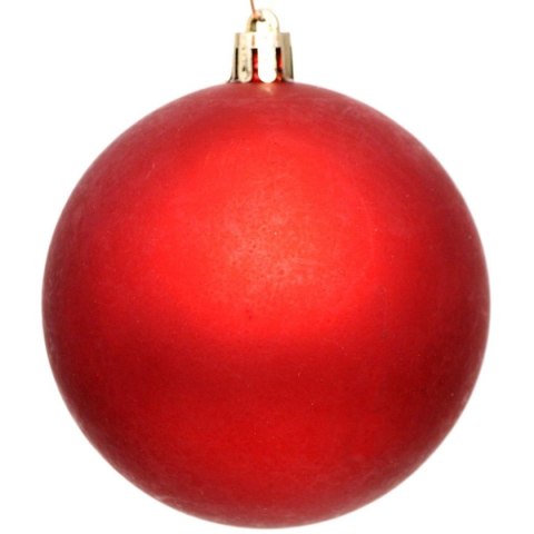 BOMBKA DEKORACYJNA PLASTIKOWA BEZPIECZNA 6SZT 80MM CZERWONY