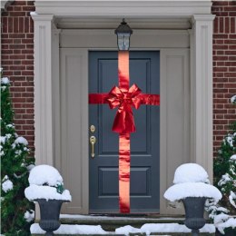 KOKARDA NA DRZWI 33x10x42CM WSTĄŻKA 4,3M CZERWONA