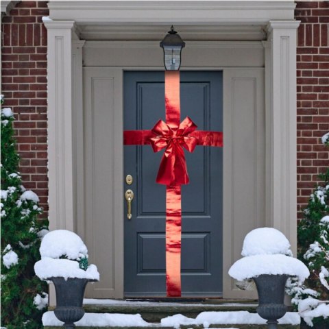 KOKARDA NA DRZWI 33x10x42CM WSTĄŻKA 4,3M CZERWONA