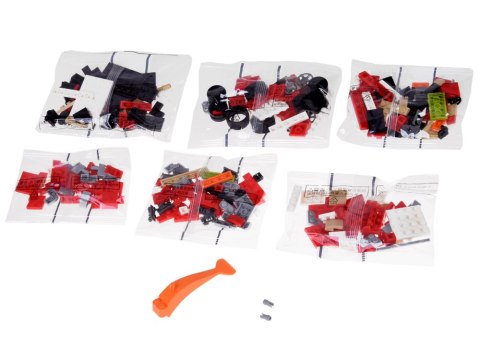 Klocki techniczne Retro auto CZERWONY KABRIOLET z lat 50. 311-ele ZA5790