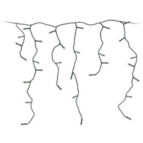 LAMPKI CHOINKOWE KURTYNA ŚWIETLNA ZEW 360 LED STEROWNIK TIMER CIEPŁY BIAŁY KABEL ZIELONY