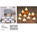 ZESTAW 8 ŚWIECZEK TEA LIGHT LED Z PILOTEM