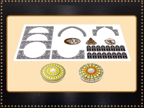 Klocki techniczne Świecący Kościół Św. Andrzeja w Krakowie 3087-ele ZA5804