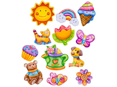 Kreatywny Zestaw Stwórz Magnes, Odlew DIY SŁODKI ZESTAW 12 Elementów Zrób To Sam Przecena 1