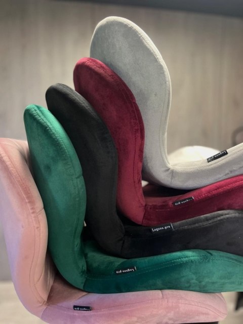 Krzesło obrotowe VASTO OFFICE VELVET BEIGE GOLD