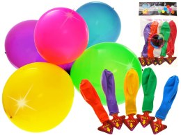 Zestaw kolorowe świecące balony LED 5szt 30 cm efektowna dekoracja ZA1591
