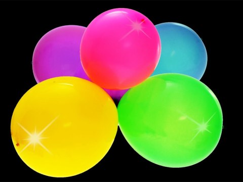 Zestaw kolorowe świecące balony LED 5szt 30 cm efektowna dekoracja ZA1591