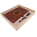 Ekskluzywny Zestaw Prezentowy Premium Notes Notatnik A5 Drewniany + Długopis - EE2