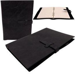 Elegancki Notes Skórzany A5 Vintage Retro z Zamknięciem - Pamiętnik Dziennik - EE4