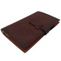 Elegancki Notes Skórzany A6 Retro Vintage z Zamknięciem - Pamiętnik - EE3