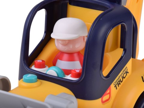 Zdalnie sterowane auto budowlane SPYCHACZ-KOPARKA Dźwięk + światła ZA5669
