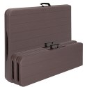 Zestaw cateringowy Woodland Brown stół + 2 ławki