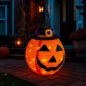 DYNIA DEKORACYJNA Z KAPELUSZEM 68CM HALLOWEEN 30LED