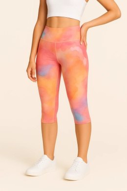 Legginsy 3/4 z Wysokim Stanem - Aquarelle