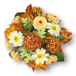 STROIK NA CMENTARZ JESIENNE KWIATY NA GRÓB POMNIK MISA WSZYSTKICH ŚWIĘTYCH