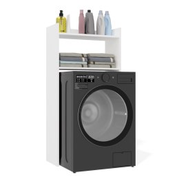 Szafka Łazienkowa NINA NP BIAŁA Na Pralkę Regał Słupek 2 Półki Do Łazienki