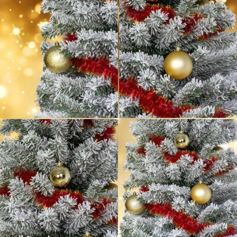 BOMBKA DEKORACYJNA PLASTIKOWA BEZPIECZNA 46SZT ZŁOTA MICA