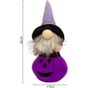 FIGURKA DEKORACYJNA NA DYNI 35CM LED HALLOWEEN FIOLET