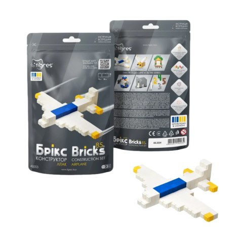 Klocki konstrukcyjne Bricks - Samolot - 85 el.