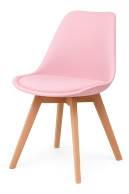 Krzesło skandynawskie MONZA PINK PU